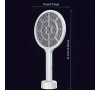 TEMU Palo de portátil recargable por USB con luz LED nocturna, de insectos eléctrico de con soporte, palo de doméstico portátil, adecuado para 5 (patio, habitación, jardín y oficina en casa, etc)