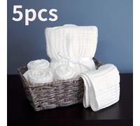 TEMU Pañales de algodón de muselina -Pack 3-Pack Blancos, 6 capas suaves absorbentes lavables a , 19,68"x9,84" para niños y niñas