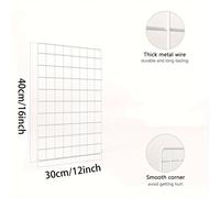 TEMU Panel de Rejilla Magnética Negra para Pared - Organizador Versátil de Exhibición de Fotos y Cuadros para Decoración del Hogar, Oficina y Cocina