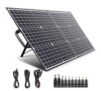 TEMU Panel Solar Plegable SWAREY de 100W, Cargador Solar Portátil Monocristalino ETFE con de 18V , QC 3.0, Tipo-C PD 60W, Kit de Panel Solar para Estación de Energía, Portátil, Teléfono, Tableta 18W