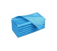 TEMU Paño de microfibra para limpiar cristales, 9.84x9.84in, sin pelusa, limpia rápidamente ventanas, espejos, gafas, pantallas de teléfono, lentes de cámara, azul