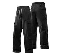 TEMU Pantalones casuales holgados para hombre, ideales para y otoño, con un diseño moderno de múltiples bolsillos, perfectos para actividades al aire libre.