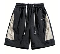 TEMU Pantalones Cortos Casuales para Hombre , Pantalón Deportivo con y Bloque Versátil