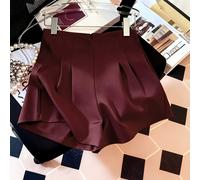 TEMU Pantalones Cortos de Mujer de Cintura con Pliegues y Pierna , Ajuste Holgado y Versátil, de Cremallera, Artículo de Moda, Ropa Casual Elegante, Selección de Niannian