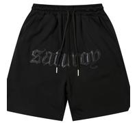 TEMU Pantalones cortos estilo bordado patchwork y un estilo , perfectos para un look moderno