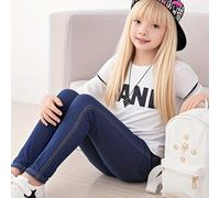 TEMU Pantalones largos de estilo denim para niñas, y otoño, pantalones de de denim ajustados, tejido y transpirable, suaves y cómodos, adecuados para uso diario y como regalo, para exteriores