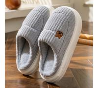 TEMU Pantuflas de otoño/invierno 2025, ligeras, cálidas, de felpa para interior, casuales, de uso diario, sin cordones, una opción para el hogar y el uso diario