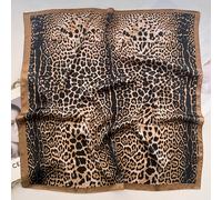 TEMU Pañuelo Cuadrado Elegante para Mujer con Estampado de Leopardo - 26.77 Pulgadas, y , Tela Transpirable Lavable a Máquina, Accesorio de Moda Casual y Formal para Viajes al