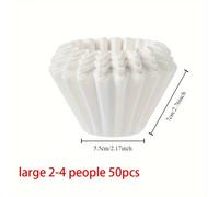 TEMU Papel de filtro de café desechable tipo pastel a Papel de filtro Bolsa de filtro de café en polvo por goteo Herramienta de barista