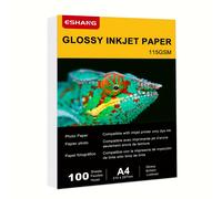 TEMU Papel de inyección de tinta fino de de 100 hojas tamaño A4 de 115G, 8.3X11.7 pulgadas