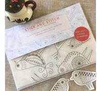 TEMU Papel de Transferencia de Bordado Soluble en Agua Fácil de Usar con Diseños de Animales Preimpresos - Tela Lavable, Pegable y Puntuable para y Principiantes de la Costura DIY