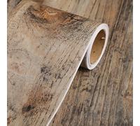 TEMU Papel tapiz autoadhesivo con diseño realista de de madera, ideal para superficies de pared de tablero de madera vintage, gabinetes y encimeras