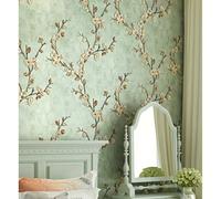 TEMU Papel Tapiz Desmontable de Estilo Francés - Papel Texturizado Autoadhesivo con Combinación Sin Costuras para Paredes de TV, , Dormitorio - Diseño Europeo Vintage (No Necesita Pegamento/Adhesivo)