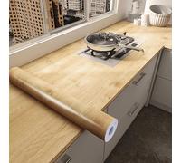 TEMU Papel Tapiz Vinílico Autoadhesivo con Diseño de de Madera - Impermeable, Fácil de Aplicar y Quitar, Ideal para Renovación de Encimeras de Cocina y Muebles, Estilo Ladrillo y Madera