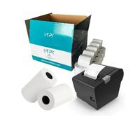 TEMU PAPEL TÉRMICO | 50 ROLLOS | 80 x 80 mm | Sin Bisfenol