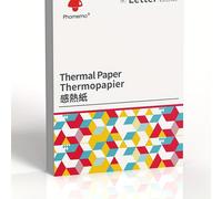 TEMU Papel térmico Phomemo tamaño carta estadounidense, impresión térmica , papel térmico Phomemo para impresora M08F-Letter, Brother PJ762/PJ763MFi, HPRT MT800/MT800Q, tamaño 8.5" x 11", 100 hojas