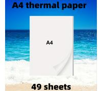 TEMU Papel Térmico Sin Tinta - No Requiere Tinta para Imprimir, Generación Instantánea de Imágenes Adecuada para Recibos, Informes, Facturas, Etiquetas - Rollos de Papel Térmico A4 (49/99/199 Hojas)