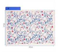 TEMU Papel y pegatinas de cerámica subcolor con flores, y patrones auspiciosos de floral y de pájaros en calcomanías subcolor de sin esmalte