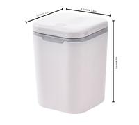 TEMU Papelera Mini de Escritorio con , Tipo-Prensa para Limpieza y Almacenamiento en Sala u Oficina