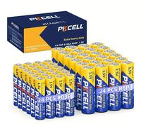 TEMU Paquete combinado de baterías PKCELL AAA y AA, pila de de 1.5V para ratón sin varillas, reloj y linterna con control remoto