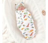 TEMU Paquete Combinado de Gorro y Envoltura de Algodón Puro para Niños