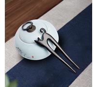 TEMU Paquete de 1/2 piezas de Horquillas Elegantes Hechas a de Madera - Horquillas con Forma de Gato, para Amantes de , Ébano Verde Vintage, para Ella