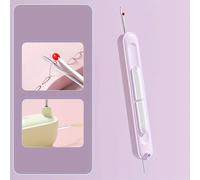 TEMU Paquete de 1 hilo 2-en-1 y quitahilos, herramienta multifuncional de rápida y deshilado, hilo de aguja para costura para mayores, en colores surtidos