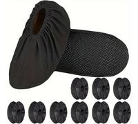 TEMU Paquete de 10 de 5 de cubrezapatos reutilizables - Hechos de material de malla transpirable, adecuados para protección contra el polvo y limpieza del hogar.