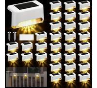 TEMU Paquete de 10 luces solares para exteriores, decoraciones para mejorar el nocturno, adecuadas para como escaleras, vallas, de jardín, etc., para crear un