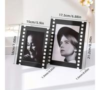 TEMU Paquete de 10 marcos para tarjetas fotográficas, marcos retro clásicos de 6/7 pulgadas para tableros de fotos, decoración del hogar, regalo para familiares y