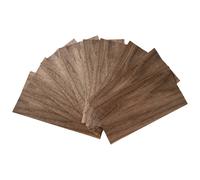 TEMU Paquete de 10 piezas de madera de nogal negro, 0.4 mm de grosor, que miden 10X20 cm