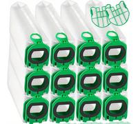 TEMU Paquete de 14 Bolsas para Aspirador Folletto , Kit de Accesorios y Piezas de Repuesto con Bolsa Filtro para Vorwerk Kobold VB 100 FP 100 (12 bolsas de polvo + 2 filtros)