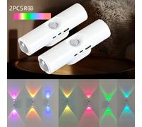 TEMU Paquete de 2/4/6 Luces LED con Sensor de Movimiento, Aplique de Pared con y Sensor de Movimiento, Regulable en (/Natural/) con Carga USB para , Dormitorio, Pasillo, Luces USB