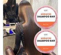 TEMU Paquete de 2 Barras de Champú de Queratina - Limpiador Sólido Natural con Proteína de Queratina y Libre de Parabenos - Ideal para Todo Tipo de Cabello - Duradero