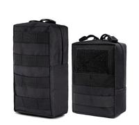 TEMU Paquete de 2 Bolsas Molle para Teléfono Táctico Utilitario EDC, Accesorio para Cinturón de Chaleco con Montura Molle y Mochila, Bolsa Pequeña de Almacenamiento de Equipo