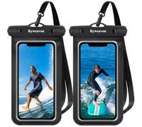 TEMU Paquete de 2 fundas para teléfono de 7 pulgadas | Para iPhone 16 Pro 15 14 13 12 11 Pro Max , fundas secas de PVC para buceo, natación, esnórquel y en