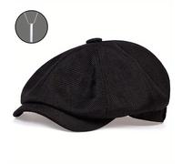 TEMU Paquete de 2, un sombrero y un collar, boina Gatsby Ivy para hombre, a /limpieza , , adecuada para de , montañismo, taxi