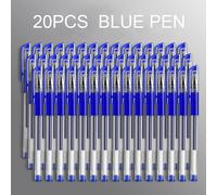TEMU Paquete de 20, bolígrafos de gel con punta , 0,5 mm, punta , bolígrafos de escritura con silicona, para notas (moderno), negro, azul, reutilizable