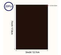 TEMU Paquete de 20 Hojas Magnéticas de Goma Sintética de un Tamaño 5R para Scrapbooking, Sellos y Almacenamiento de Muñequeras - Bolsillos de Organización Versátiles para Colecciones de Manualidades