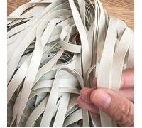 TEMU Paquete de 20m de Bandas de Goma Superelásticas Blancas Suaves, 0.5mm de Grosor - Ideales para Trajes de Baño y Ropa DIY, No Tóxicas, de Calidad en Diversas Anchos (3/4/5/6/8/10/20mm)