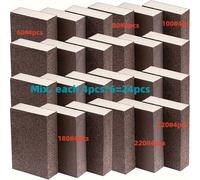 TEMU Paquete de 24pcs Bloque de Lijado, 60 80 120 180 220 Papel de , uno en 4pcs, Paquete Total: 24pcs; para Bloques de Madera Surtidos, Surtido de Reparación de Metal y Paneles de Yeso