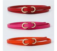 TEMU Paquete de 3 cinturones de moda: Adecuados para salidas informales, días de playa, citas nocturnas y más - Material de PU, estilo Y2K y para el uso diario.