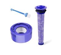 TEMU Paquete de 3 filtros de repuesto para aspiradoras Dyson V7/V8, Animal y | de pre-filtro y post-filtro, números de pieza #965661-01 y #967478-01, Hechos de plástico