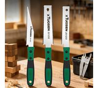 TEMU Paquete de 3 o Sierra Japonesa de | Sierra de para Carpintería de Filo con Dientes , Corte de Precisión para Madera y PVC, Portátil con Mango Antideslizante, Ideal para Trabajo en Madera