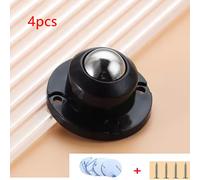 TEMU Paquete de 4 ruedas giratorias adhesivas resistentes y pegables: ruedas giratorias de metal y plástico con cojinetes de bolas de acero para mover muebles con fijación de tornillo