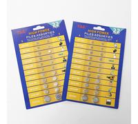 TEMU Paquete de 44 piezas/2 tarjetas de potencia, de botón super , batería de 1,5V, variedad de tipos: AG1/364, AG3/LR41, AG4/LR626, AG5/LR754, AG10/LR1130, AG13/LR44, AG12 CR2016