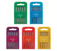 TEMU Paquete de 5 agujas HAxk5 anti para , Brother, | Tamaños 9, 11, 14, 16, 18 | Color mezclado