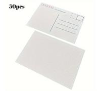 TEMU Paquete de 50 tarjetas postales de , papel de acuarela, media gruesa de 300 g/m², 3,94 x 5,83 pulgadas, tarjetas de acuarela para pintura a , bricolaje, enviadas por
