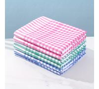 TEMU Paquete de 6 Toallas Clásicas Cuadriculadas Grandes 45cm x 63cm, Estropajos Reutilizables para Cocina, Adecuados para , Bares y Salones, Ideales como Toallas Regalo