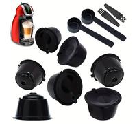 TEMU Paquete de 7 Cápsulas Compatibles para Café, Filtros Reutilizables para Cápsulas de Café DIY